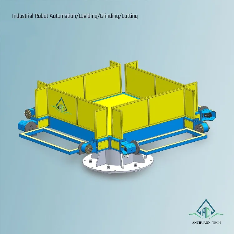 Posicionador de inversão rotativo de cinco eixos e quatro estações